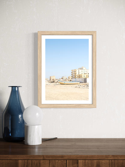 Amarré dans le désert - A4 + Livre "souffle aride"