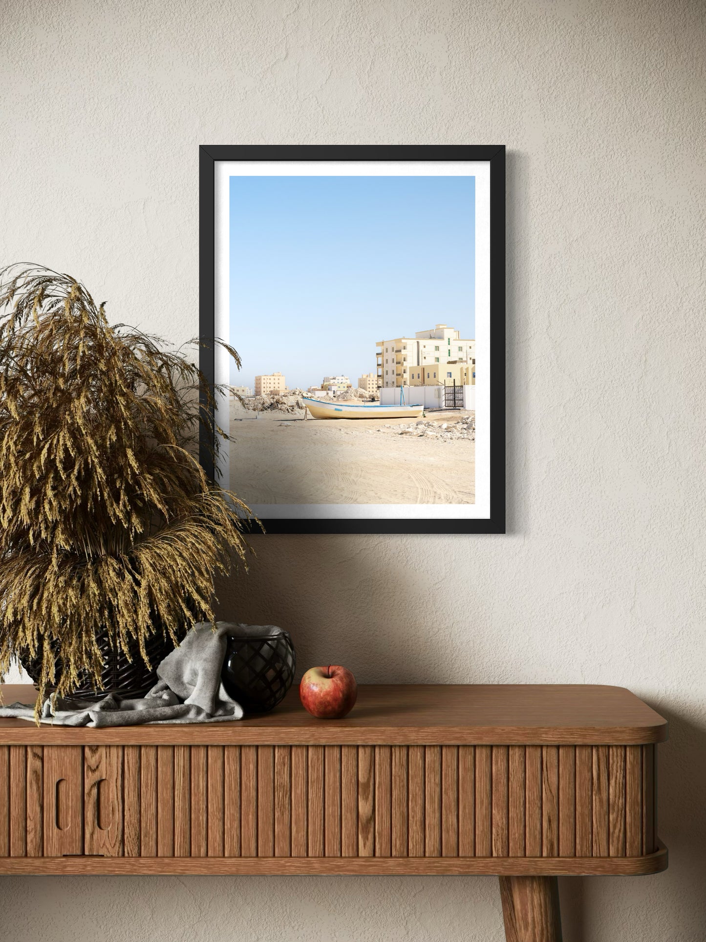 Amarré dans le désert - 40x30